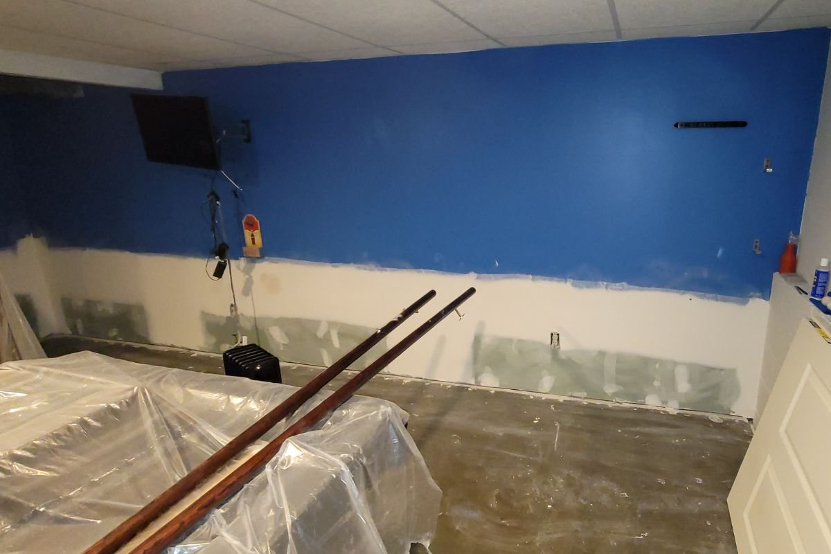 water damage repair-moho in the wall and ceiling